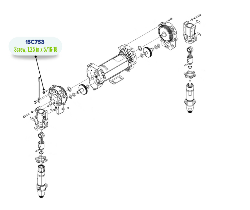 GRACO HEX WASH TORX MACH SCREW (15C753)