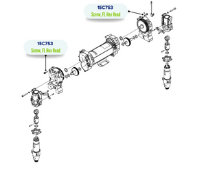 GRACO HEX WASH TORX MACH SCREW (15C753)