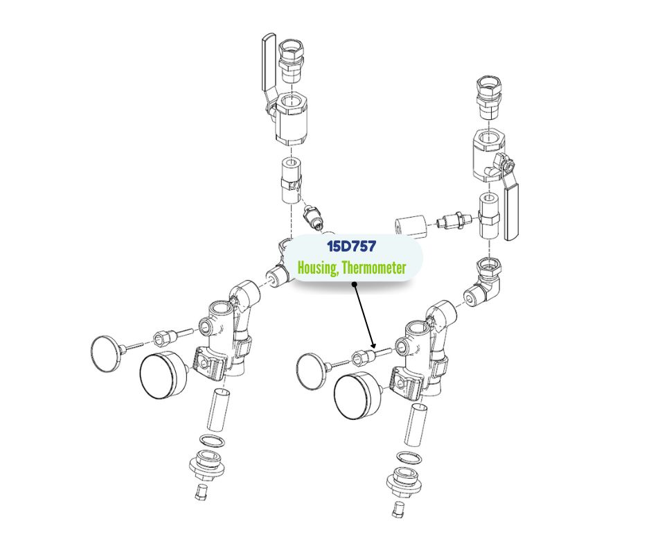 VISCON HP THERMOMETER HOUSING (15D757)