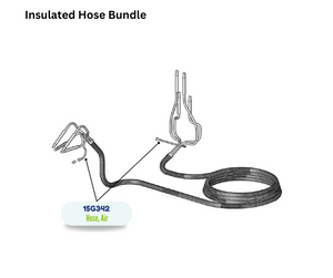 1/4 ID 35 FT AIR REACTOR HEATED HOSE (15G342)