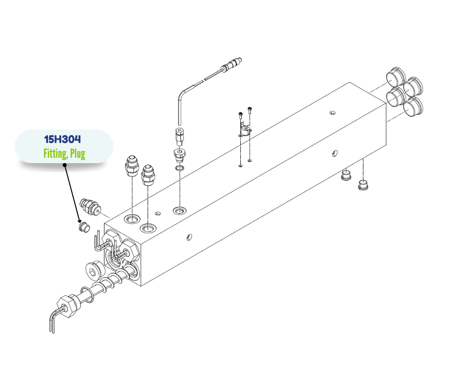 GRACO PLUG 9/16 SAE FITTING (15H304)
