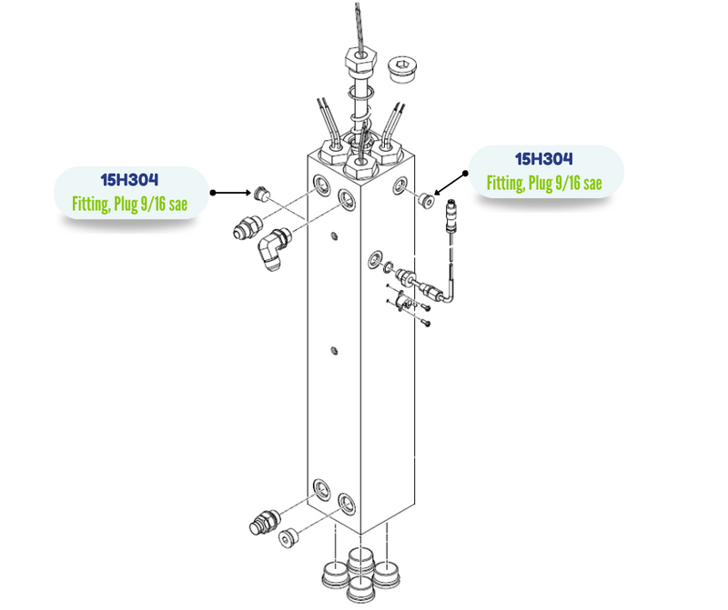 GRACO PLUG 9/16 SAE FITTING (15H304)