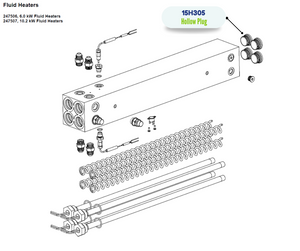GRACO HOLLOW HEX PLUG FITTING (15H305)