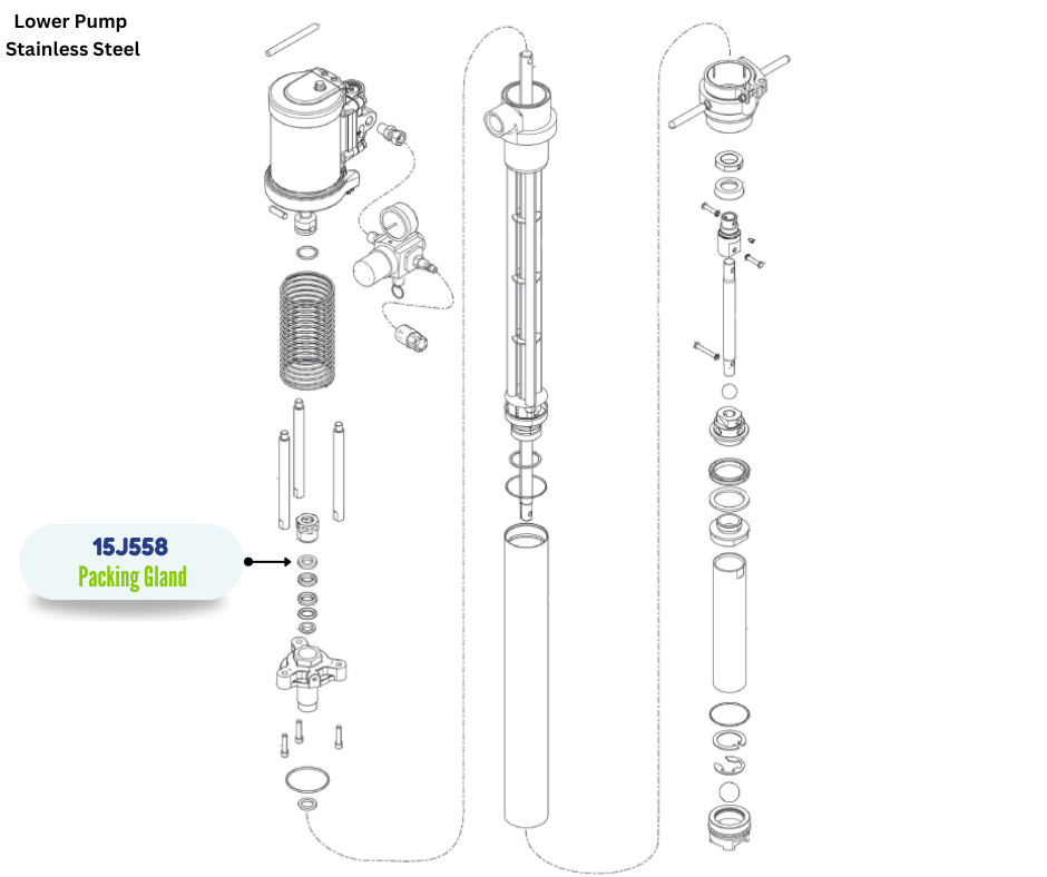 GRACO FEMALE GLAND PACKING (15J558)