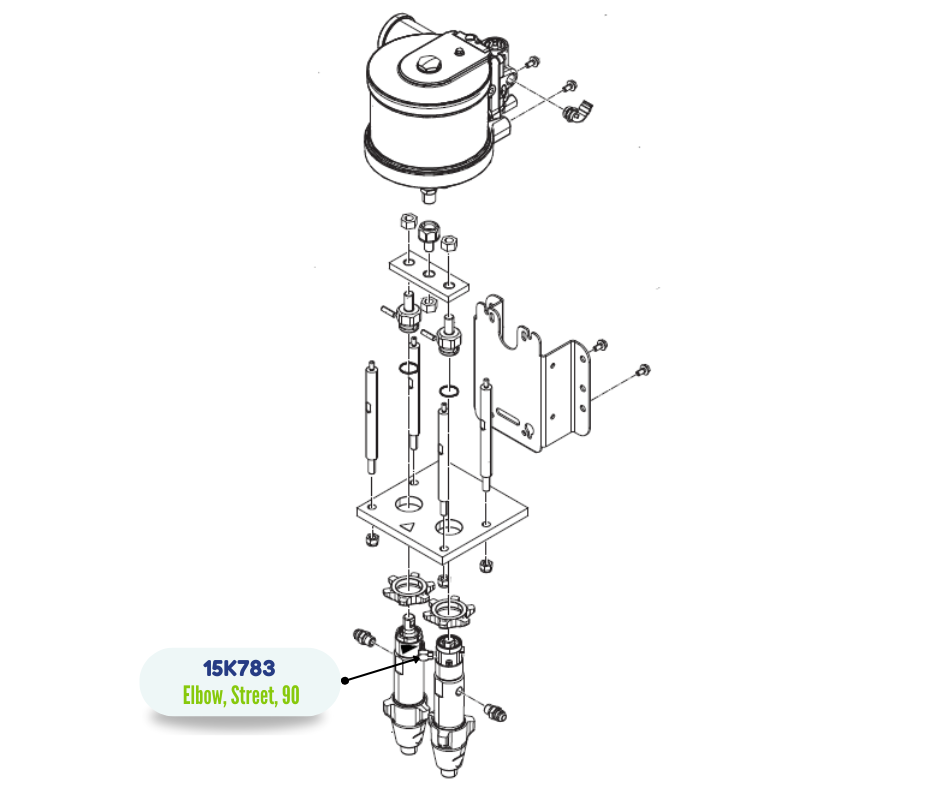 Steel 1/8 in Female x 1/8 in Male threads Pipe Fitting 90° Street Elbow (15K783)