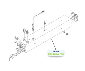 3500PSI 2 ZONE MACHINED HEATER (15K825)
