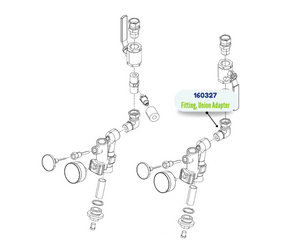 90 DEG ADAPTER UNION FITTING (160327)