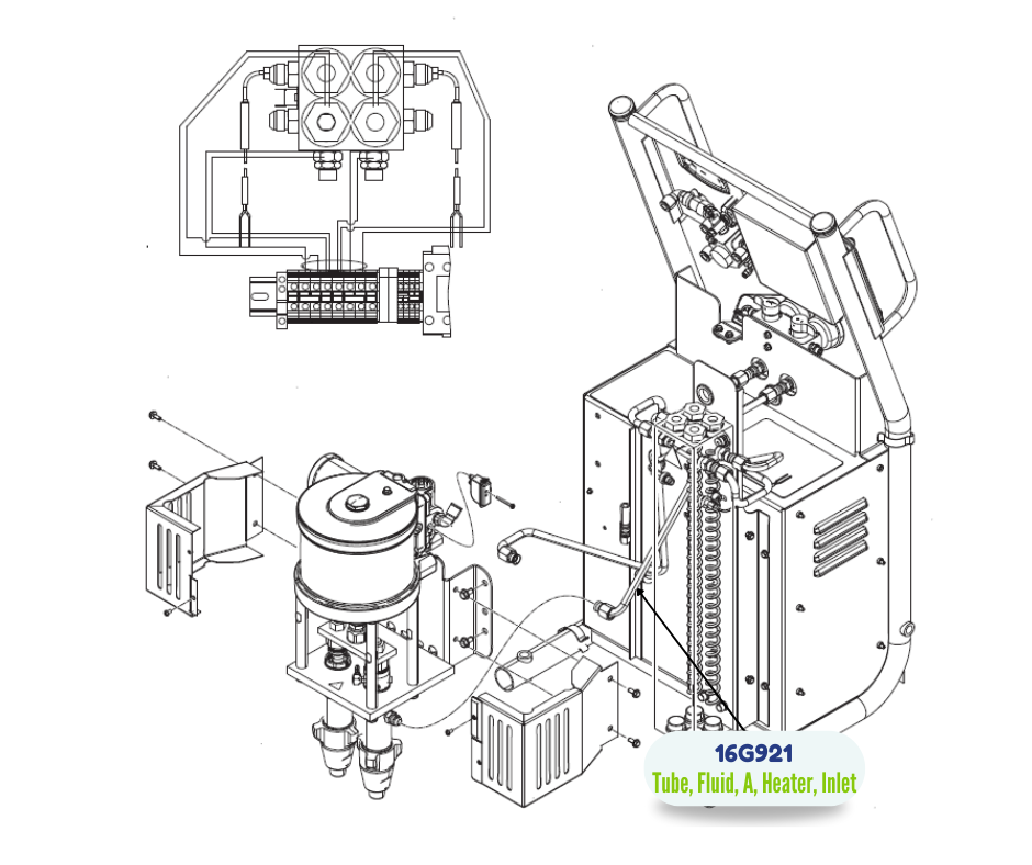 INLET HEATER A FLUID TUBE (16G921)
