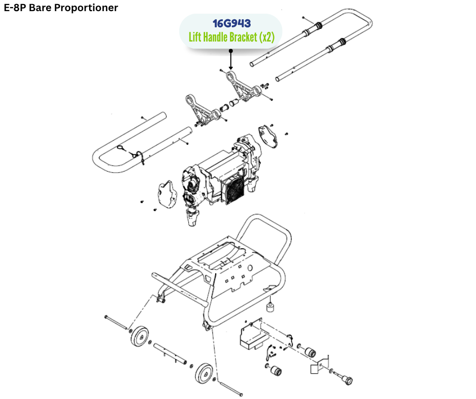 GRACO LIFT HANDLE BRACKET, E8P (16G943)