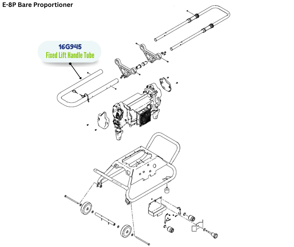 GRACO FIXED LIFT HANDLE TUBE, E8P (16G945)