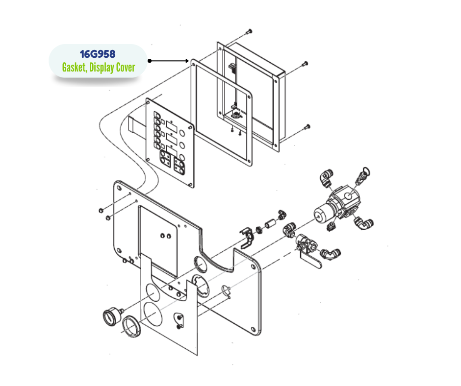 DISPLAY COVER GASKET (16G958)