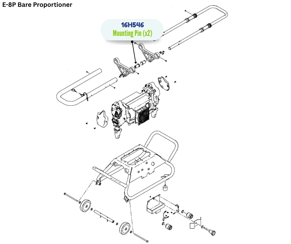 GRACO LIFT HANDLE MOUNTING PIN, E8P (16H546)