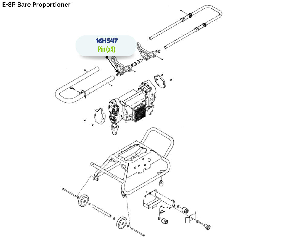 GRACO LIFT HANDLE ALIGNMENT PIN, E8P (16H547)