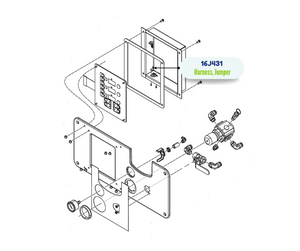 HEATER DISPLAY JUMPER HARNESS (16J431)