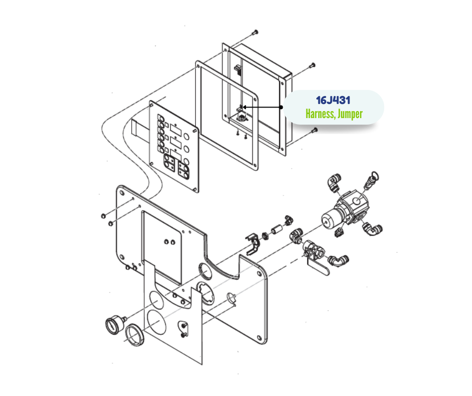 HEATER DISPLAY JUMPER HARNESS (16J431)