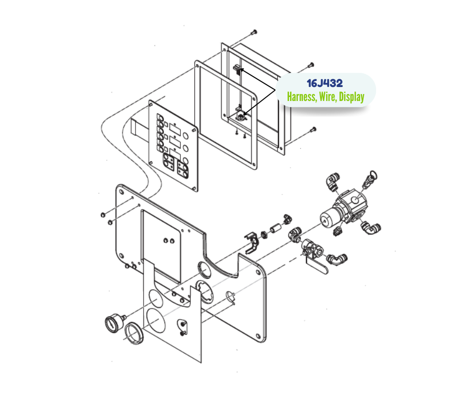 DISPLAY WIRE HARNESS (16J432)