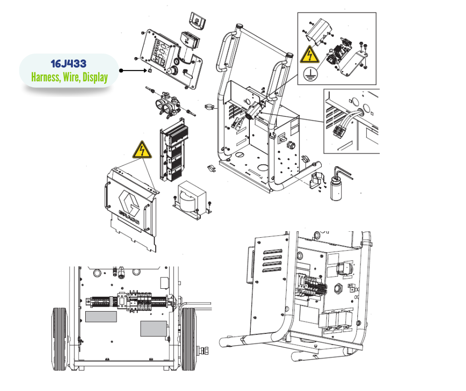 EXT. DISPLAY WIRE HARNESS (16J433)