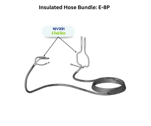 GRACO REACTOR HEATED HOSE, 50' X 3/8, GROUNDED (16V331)