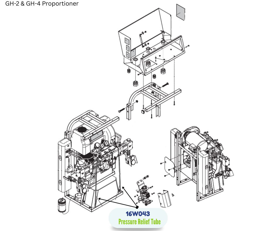 GRACO PRESSURE RELEIF TUBE (16W043)