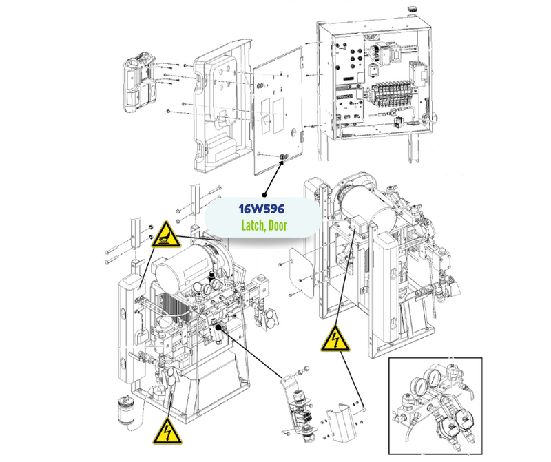 GRACODOOR LATCH (16W596)