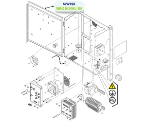 FOAM ENCLOSURE GASKET (16W925)
