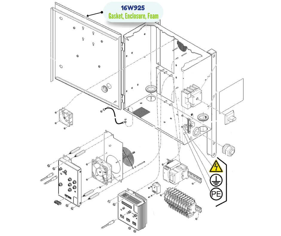 FOAM ENCLOSURE GASKET (16W925)