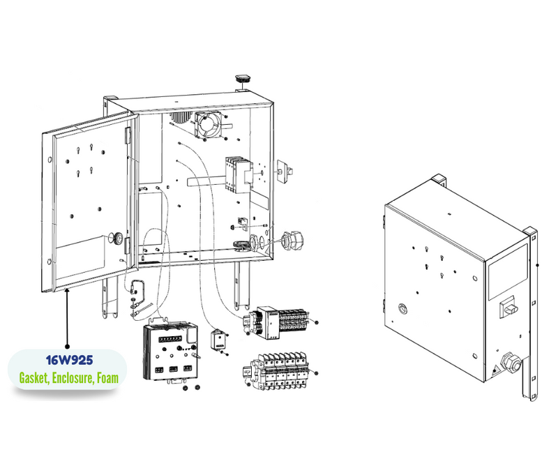FOAM ENCLOSURE GASKET (16W925)