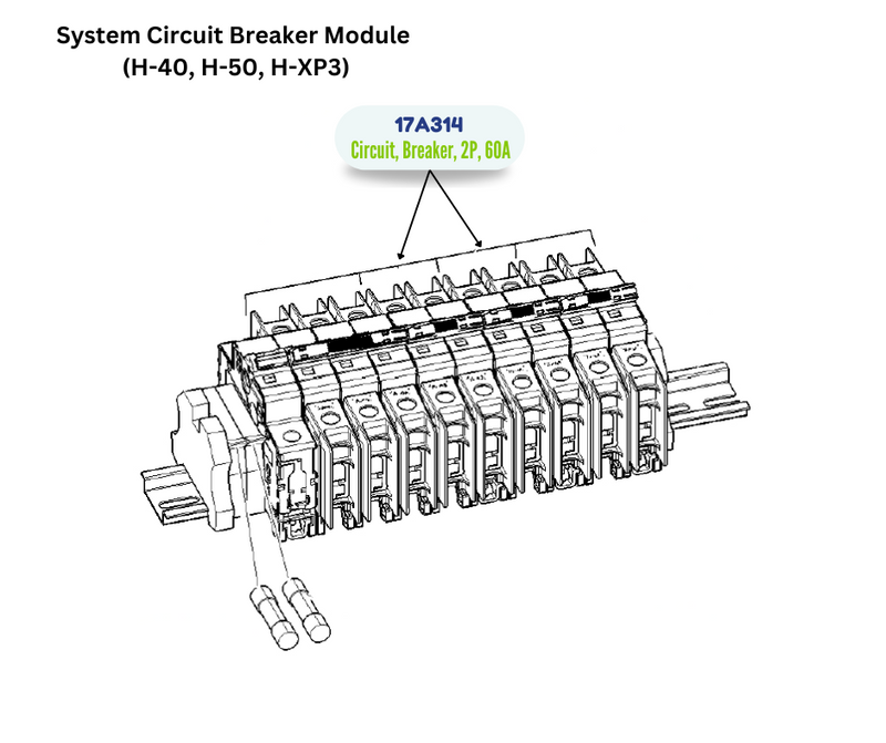 AB UL489 20A 2P BREAKER CIRCUIT (17A314)