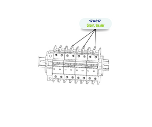 AB UL489 40A 2P BREAKER CIRCUIT (17A317)