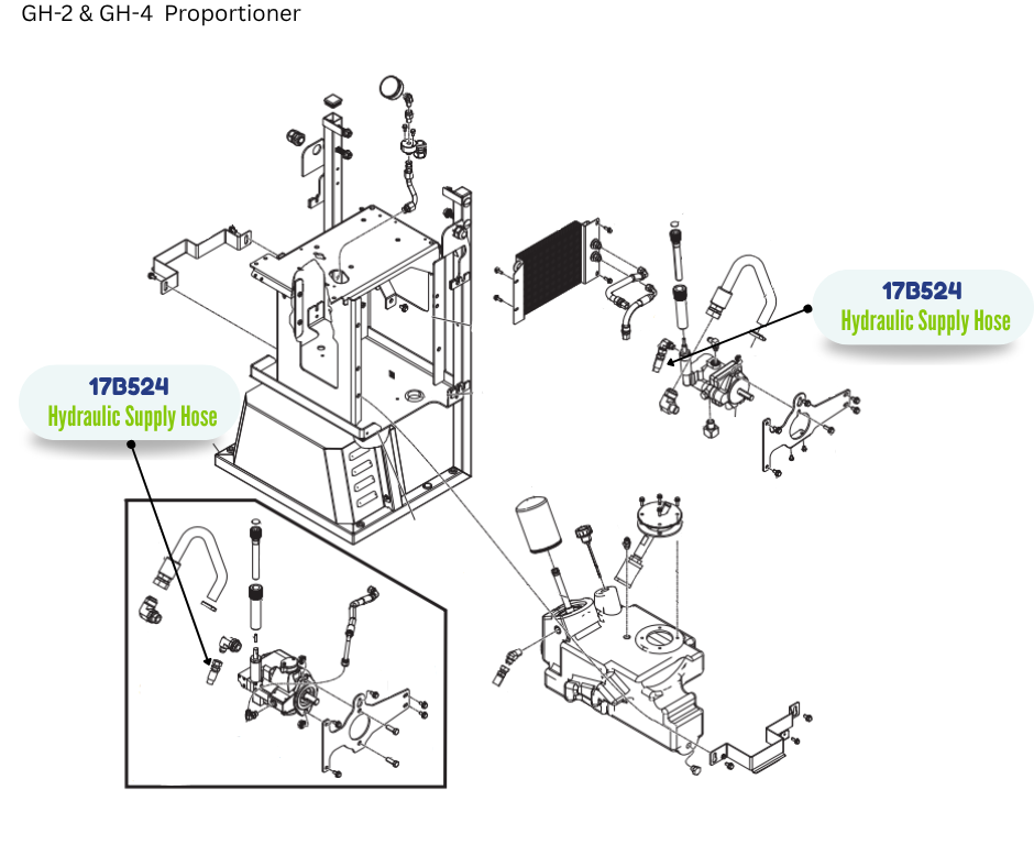 HYDRAULIC HOSE KIT (17B524)