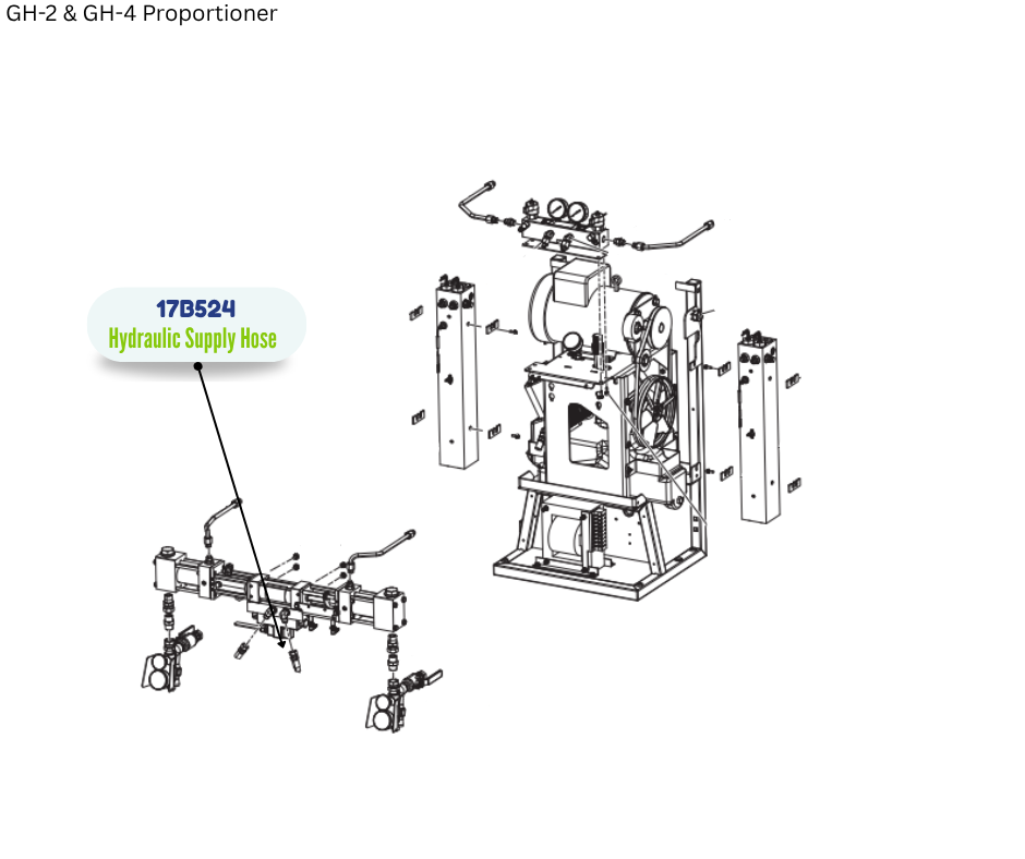 HYDRAULIC HOSE KIT (17B524)
