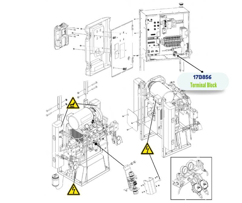 2 POLE TERMINAL BLOCK (17B856)