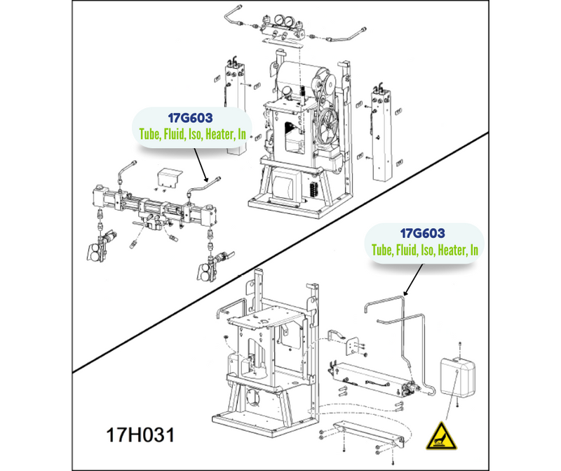 IN HEATER RES FLUID TUBE KIT (17G603)