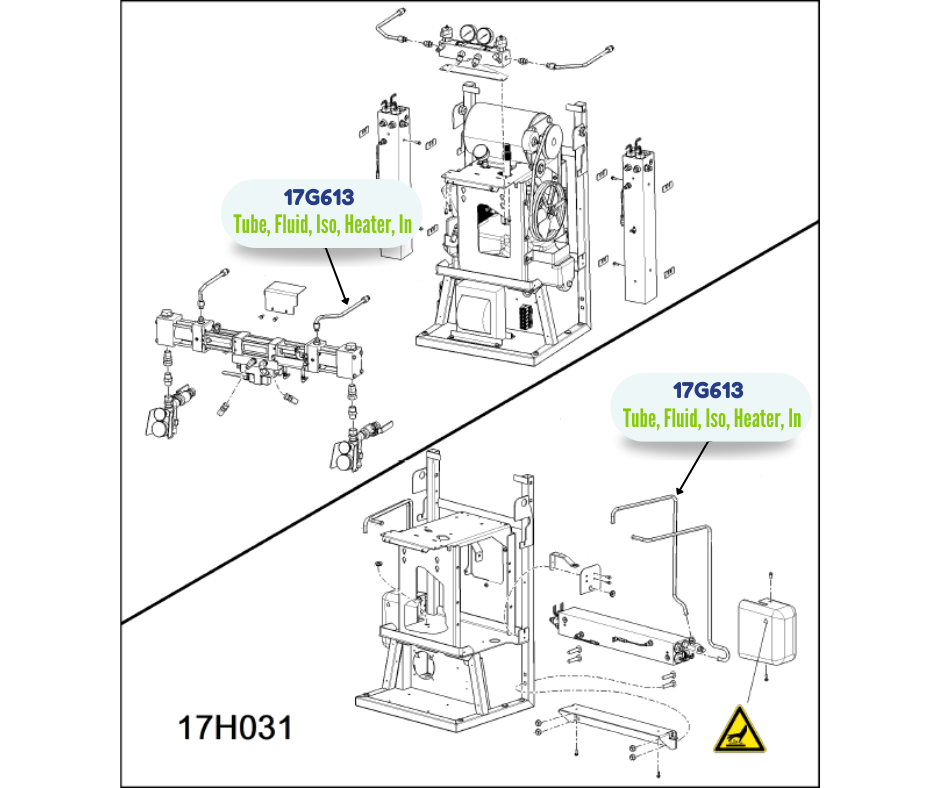 IN 10KW RES FLUID TUBE KIT (17G613)