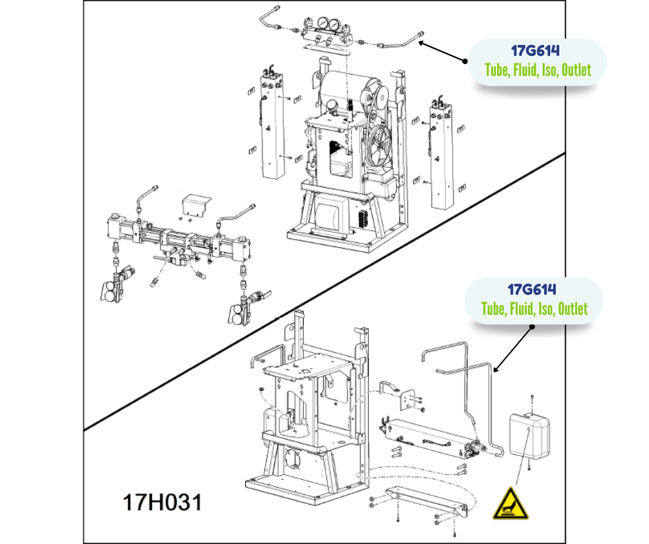 OUT 10KW RES FLUID TUBE KIT (17G614)