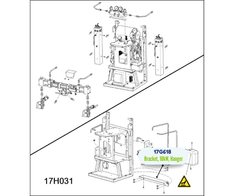 HANGER 10KW BRACKET KIT (17G618)