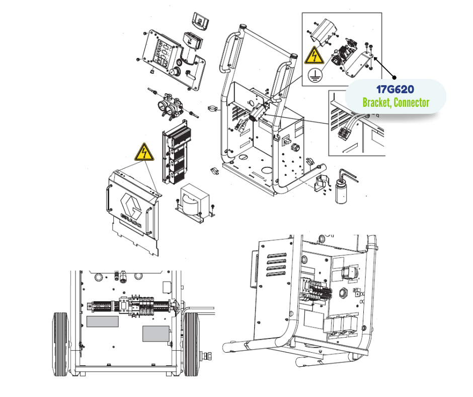 HOSE CONNECTOR BRACKET KIT (17G620)