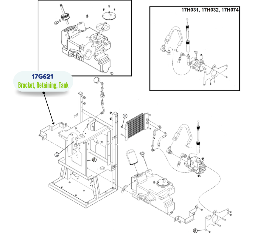 TANK RETAINING BRACKET KIT (17G621)