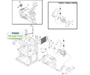 PRESSURE GAUGE TUBE KIT (17G624)