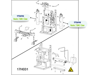 RTD 1 ZONE 7.5KW HEATER KIT (17G646)