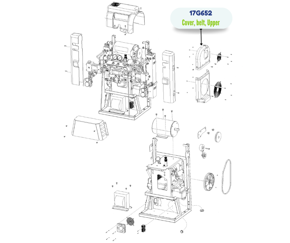 HR2 UPPER BELT COVER KIT (17G652)