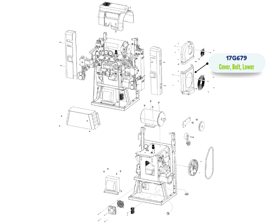 HR2 LOWER BELT COVER KIT (17G679)