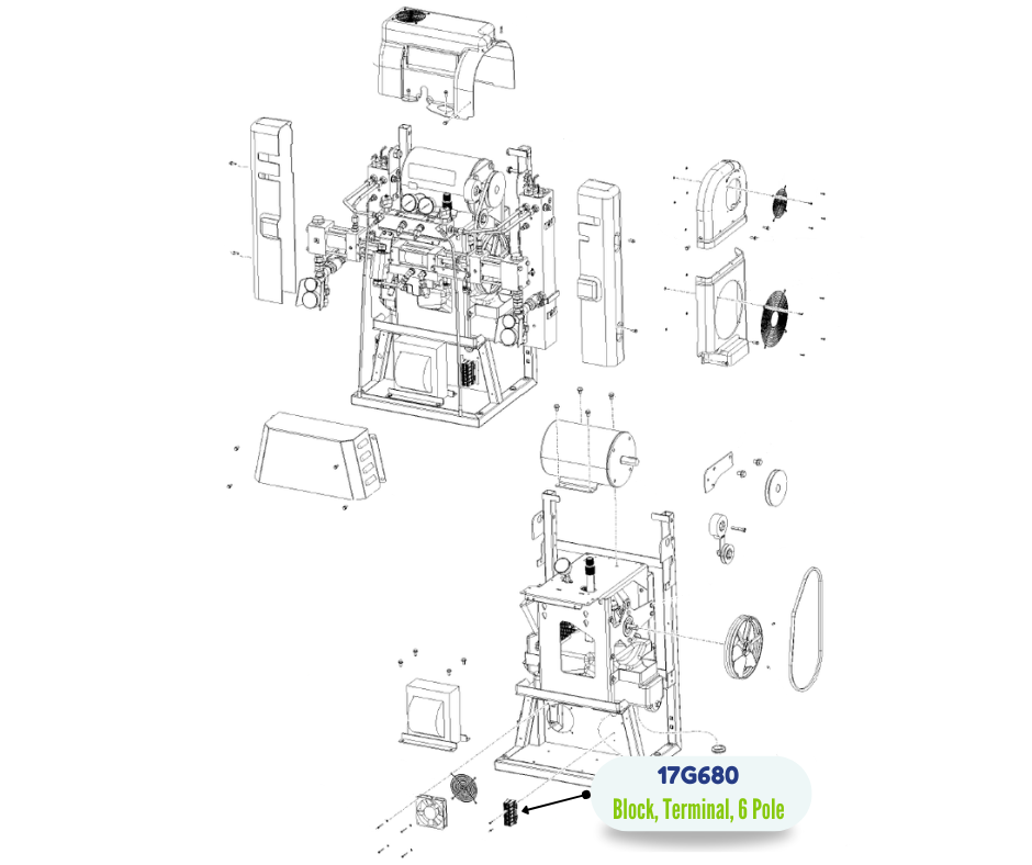6 POLE TERMINAL BLOCK KIT (17G680)