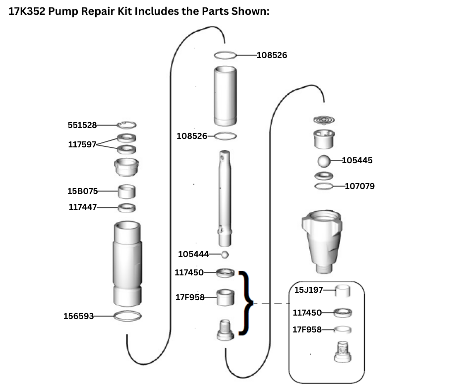 BSIDE AXP1 PUMP REPAIR KIT (17K352)