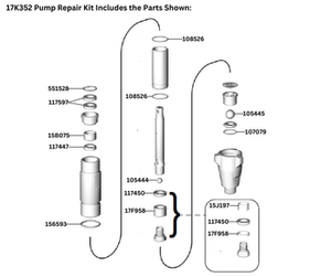 BSIDE AXP1 PUMP REPAIR KIT (17K352)
