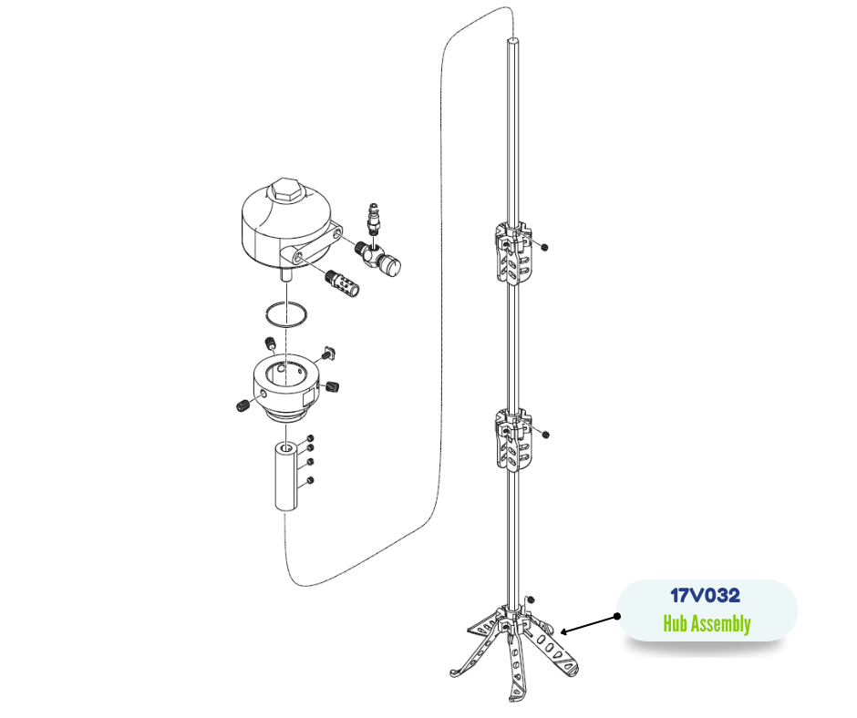 GRACO SUBASSEMBLY ARM AGIATOR (17V032)