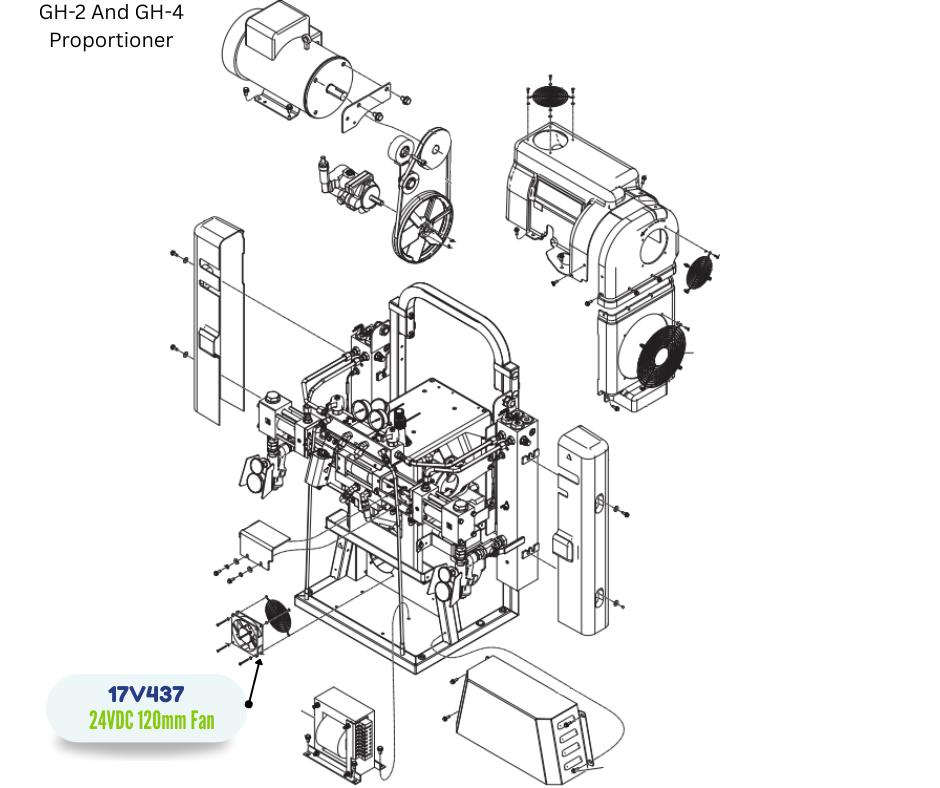 GRACO 24 VDC COOLING FAN KIT (17V437)