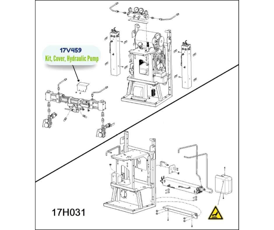 CLEAR HYDRO PUMP COVER KIT (17V459)