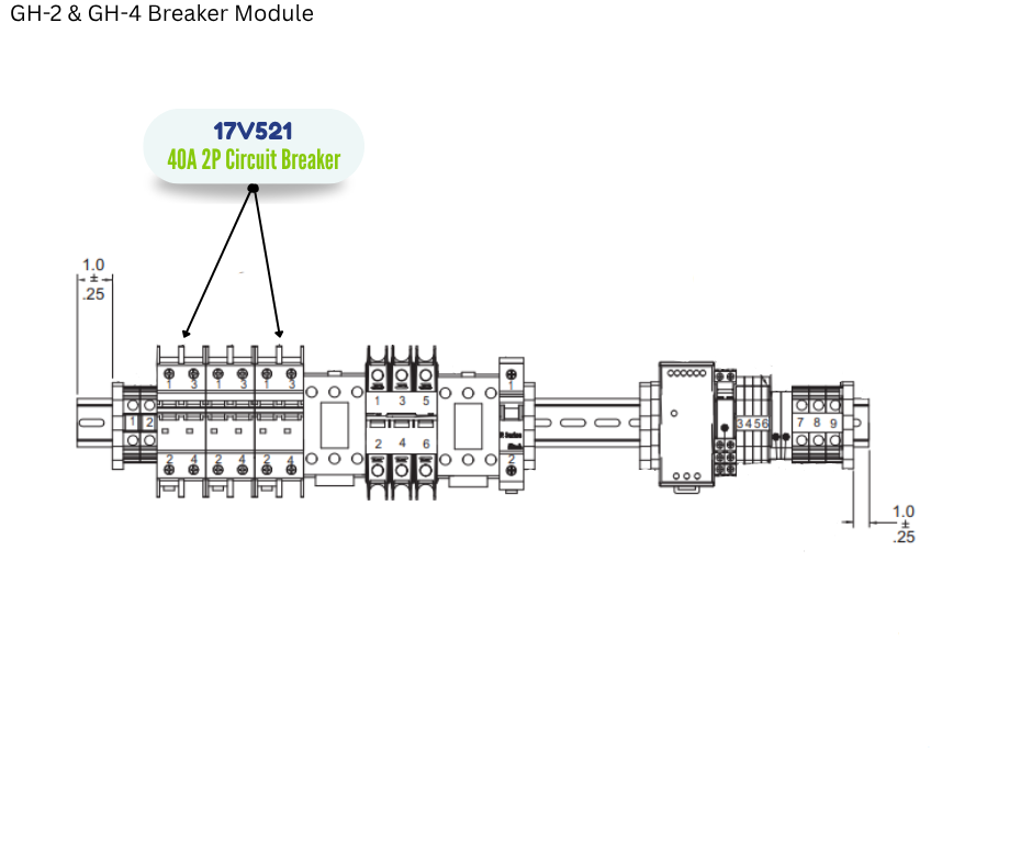 GRACO 40A 2P BREAKER (17V521)