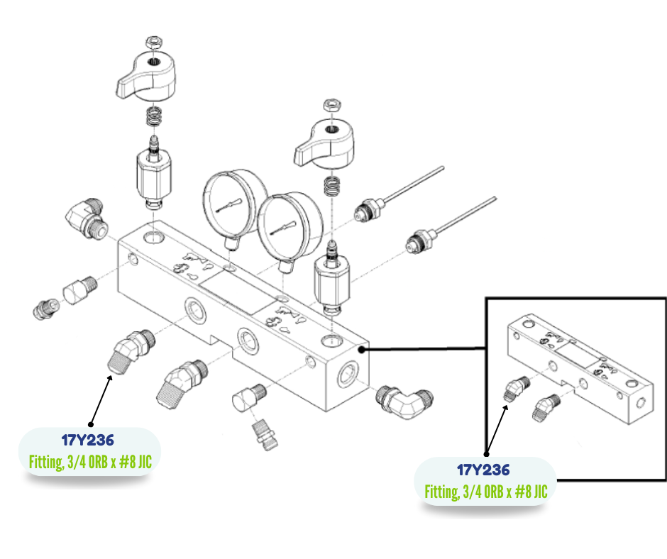 3/4 X 3/4 45 DEG ELBOW FITTING (17Y236)